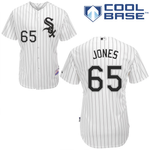 Nate Jones #65 MLB Jersey-Chicago White Sox Men's Authentic Home White Cool Base Baseball Jersey